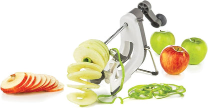 PL8 Professional Apple Machine - Ergonomic Apple Peeler with Tilted Base, Silicone Non-skid Feet for Stability, and Foldable Stainless Steel Stand for Easy Storage