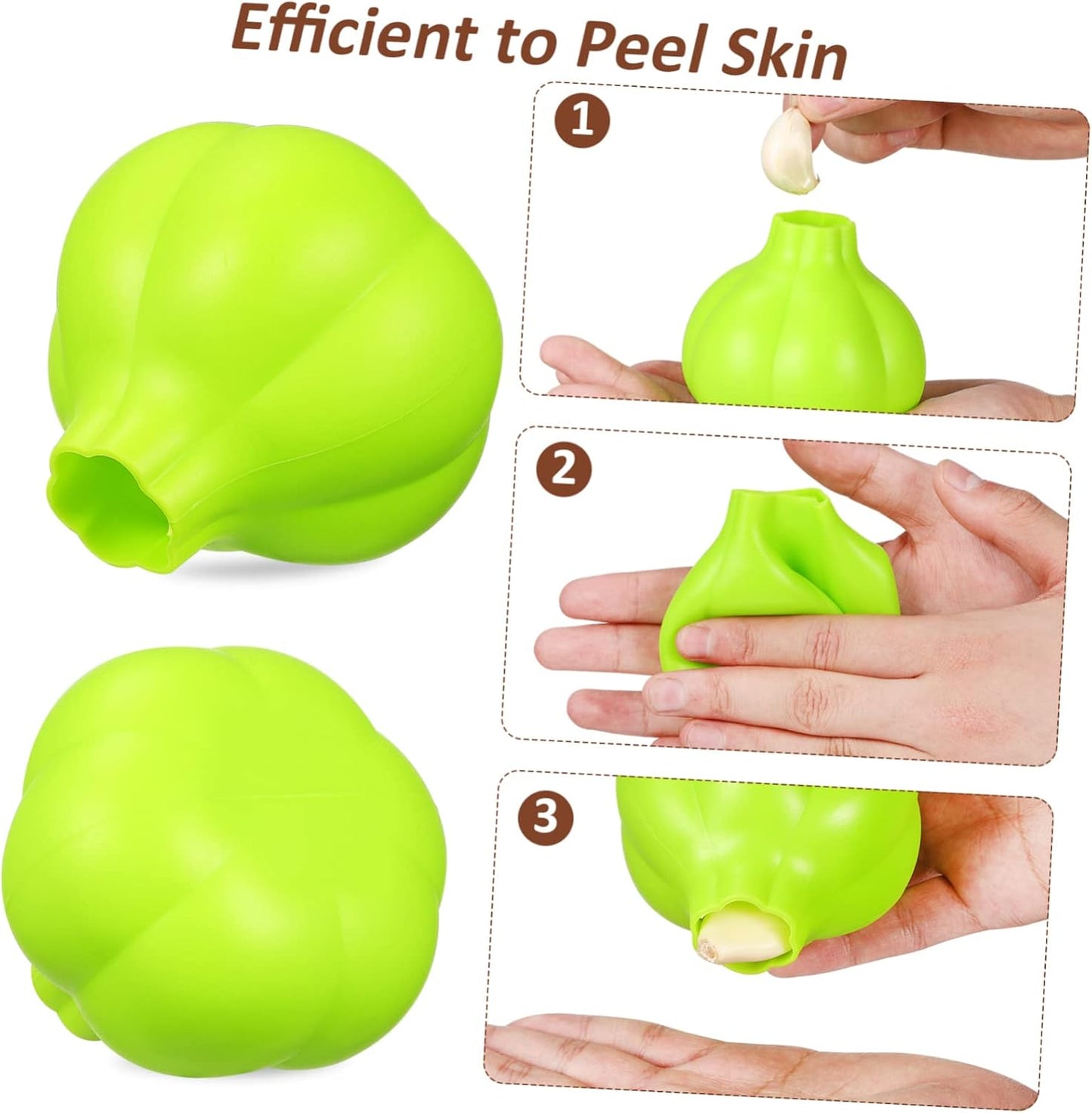 VICASKY Silicone Garlic Peeler Tube Easy Peel Tool for Garlic Skin Removal Portable Lightweight Kitchen Accessory Safe Non Slip Design and Practical for Home Cooking and Bbq