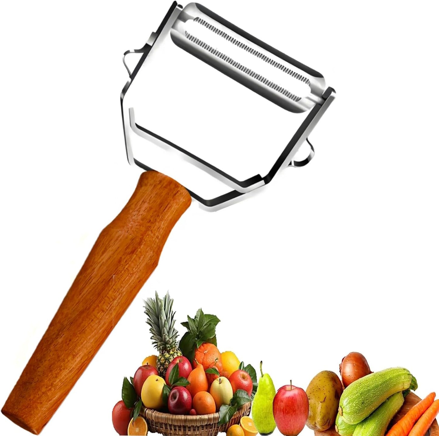 Vegetable Peeler Sharp Stainless Steel Blades for Veggie Potato Sugarcane Pumpkin Papaya Peeling Tool
