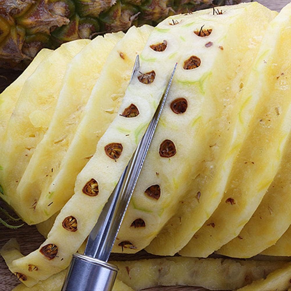Pineapple Eye Peeler Remover Tool - Multipurpose Clip, V Shape Stainless Steel for Home Kitchen Fruit