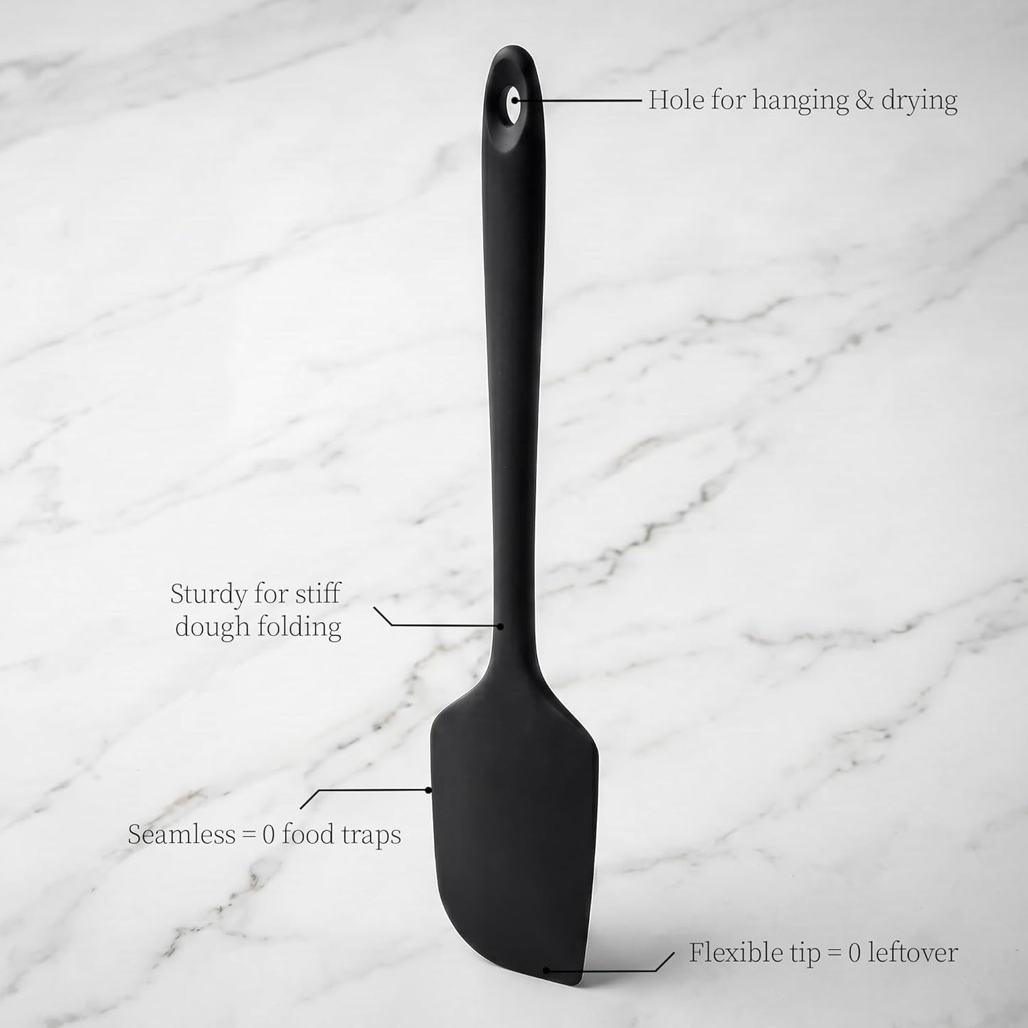 600ºF Heat Resistant Spatulas, High Heat Food Safe Semless Kitchen Silicone Scraper Set for Cooking Baking Mixing Scraping Stirring Nonstick Cookware Pan Bowl (2Pcs,Aqua Sky)