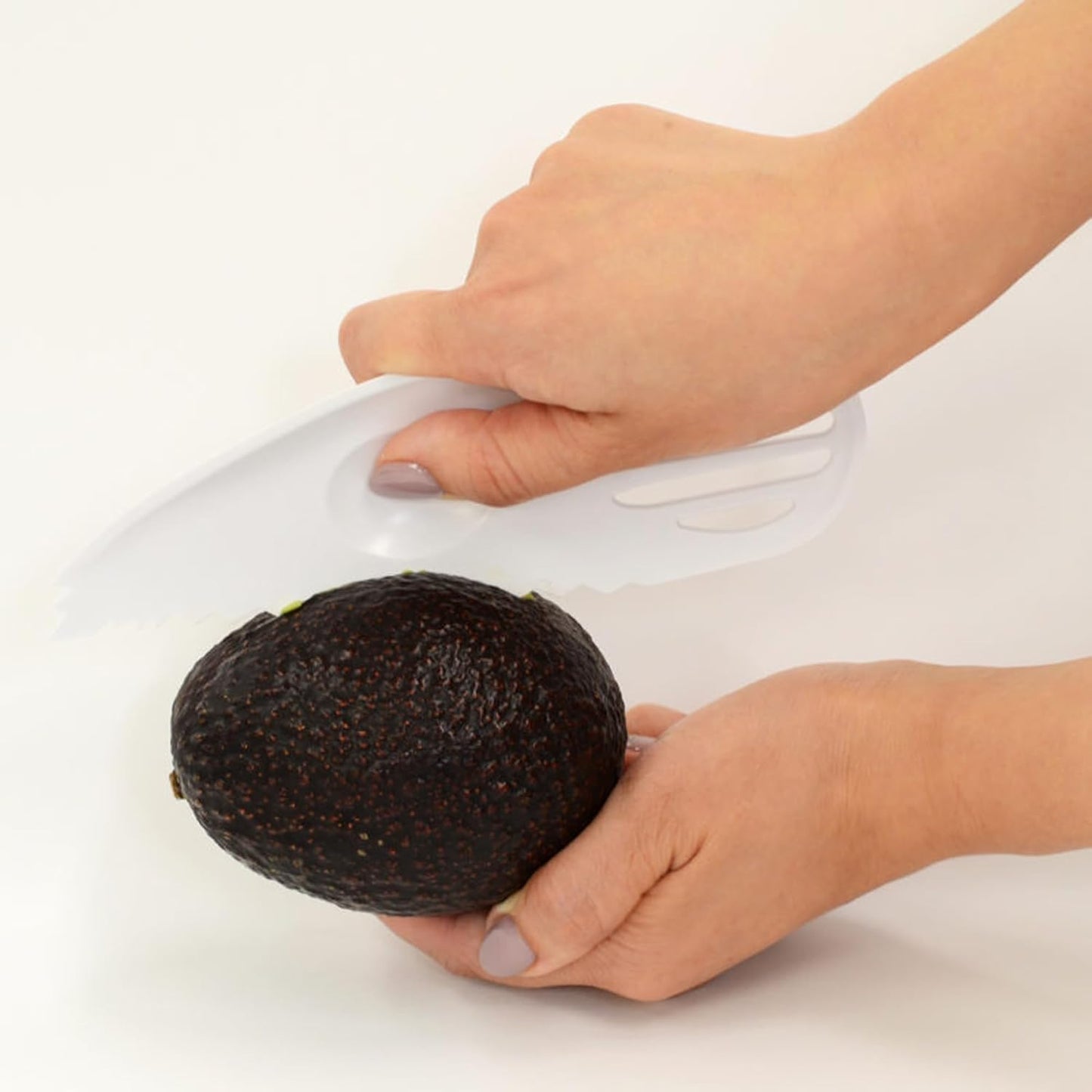 4-in-1 Avocado Slicer Tool - Cut, Pit, Scoop & Mash - White - BPA Free - Made in Japan