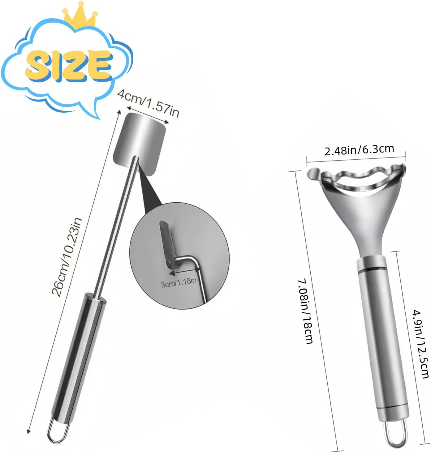 Corn Peeler 2PCS Stainless Steel Corn Peeler and Stripper Tool for quickly separating corn kernels,Ideal Gadget Tool for corn on the cob