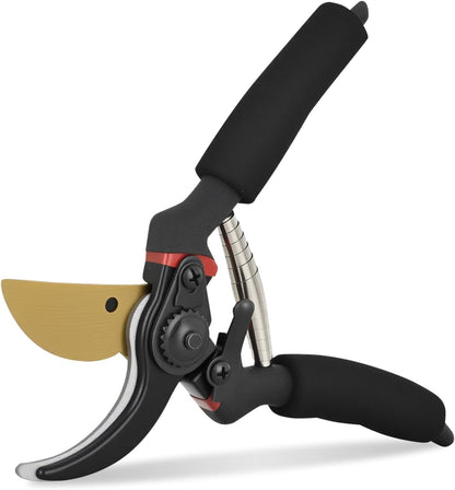 Yesker Pruning Shears Garden Shears 7.8" Professional Garden Scissors Sharp 65 Manganese Steel Blade Heavy Duty Clippers Hand Pruners for Cutting Fresh Flowers Branch Plant Trimming Gardening Tools