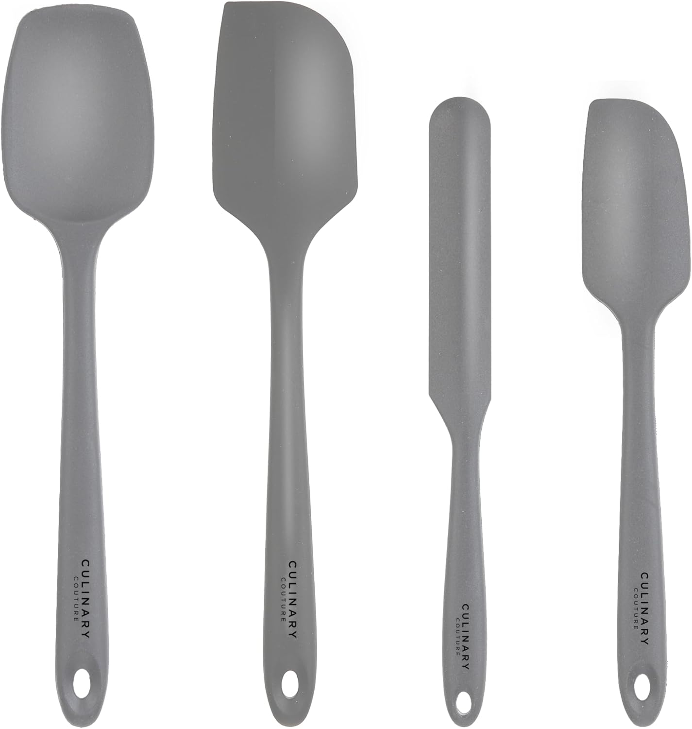 4-Piece Silicone Baking Spatula Set - Rubber Spatulas Silicone Heat Resistant, BPA-Free - Spatula Set for Nonstick Cookware - Baking Essentials
