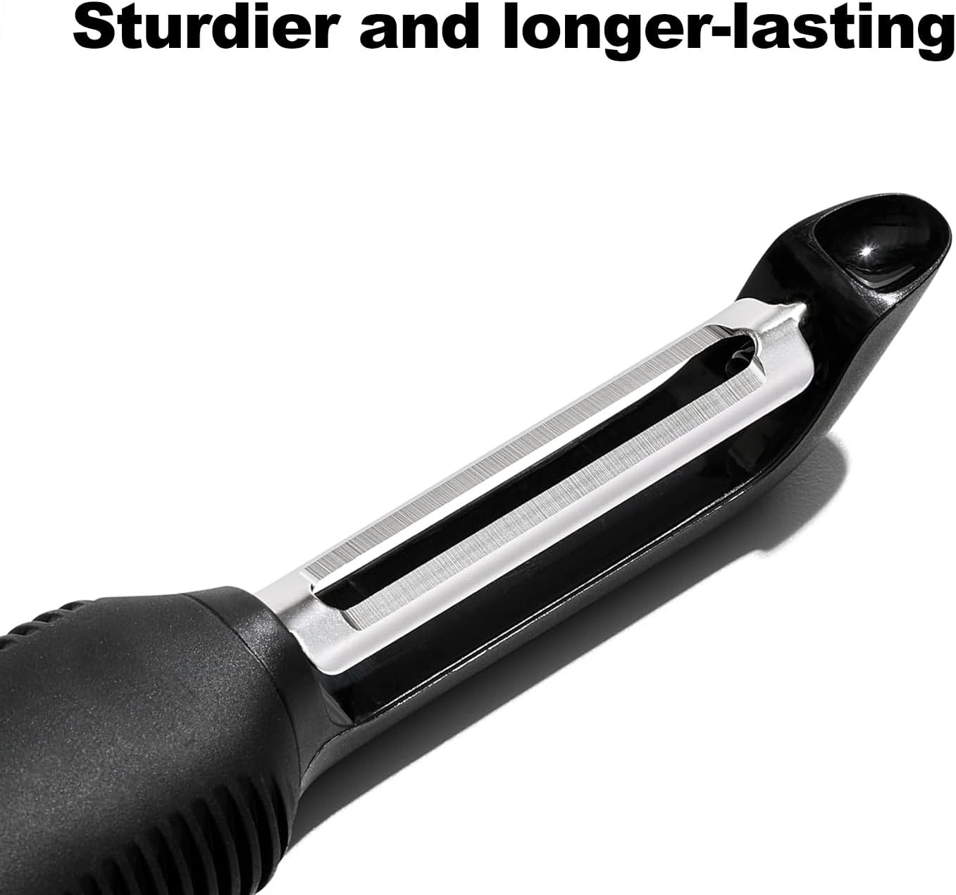 Pro Swivel Peeler for Kitchen, Sharp Stainless Steel Vegetable Potato Fruit Peeler, Ergonomic Non-Slip Grip Handle for Effortless Peeling of Carrots, Apples