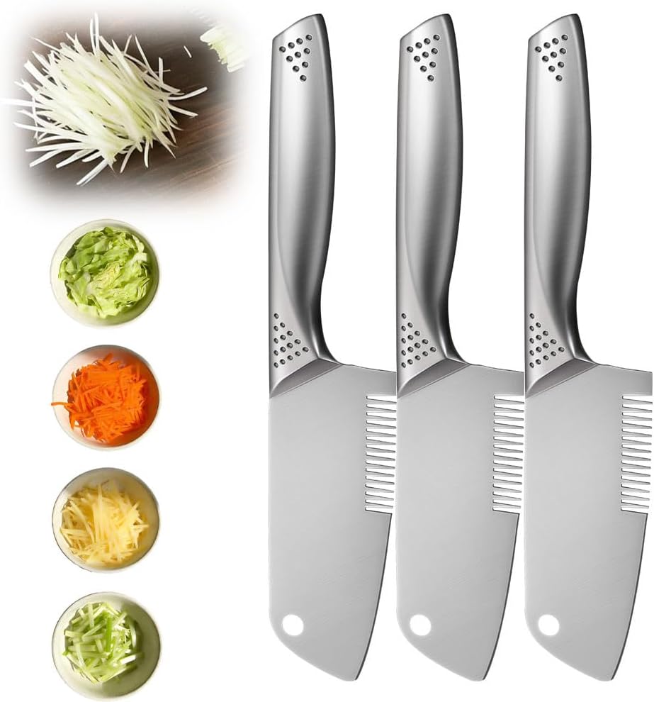 Stainless Steel Peeler, Handheld Multi-Purpose Julienne Vegetable Slicer Tool for Carrot, Cucumber with Comfort Handle & Hanging Hole (1PC)