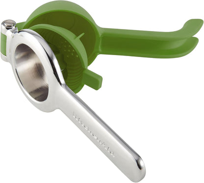 KitchenAid Citrus Juice Press Squeezer for Lemons and Limes with Seed Catcher and Pour Spout, Lemon, 8 Inch