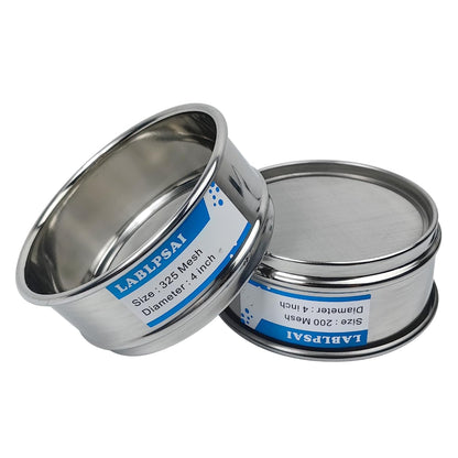 325 Mesh Lab Sieves 4" Diameter 304 Stainless Steel Wire Cloth Test Sieve for Industrial Laboratory Home