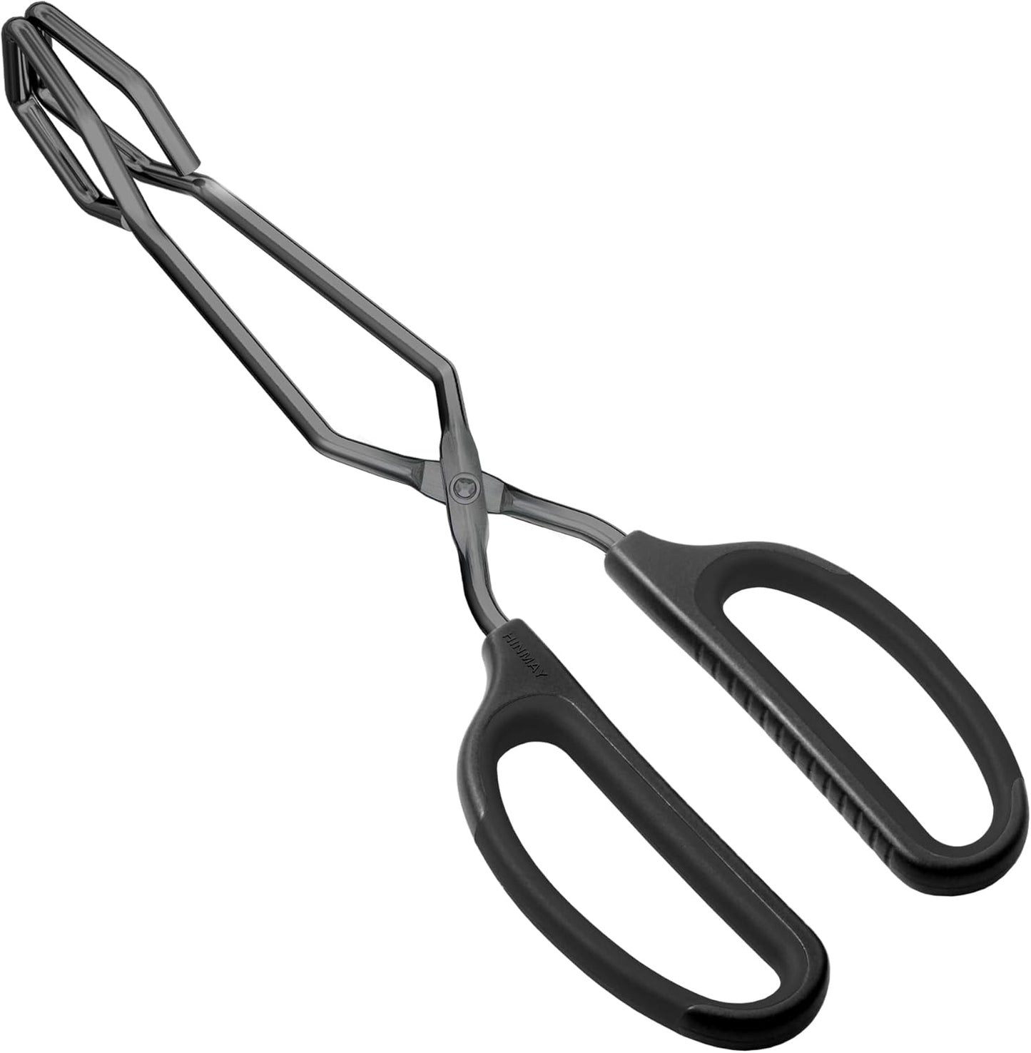 HINMAY Stainless Steel Scissor Tongs 10-Inch and 12-Inch Set, Set of 2