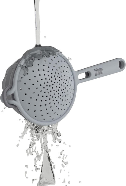 Cambridge Robert Irvine 2-in-1 Collapsible Colander, 0, BLACK