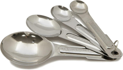 Measuring Spoons, 4 Piece Set, Stainless Steel