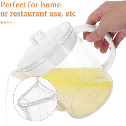 Luxshiny Grease Separating Measuring Cup 50Oz Oil-Sealing Soup Pot with Strainer Filter for Home Kitchen Cooking Oil and Gravy Separation Microwave Safe