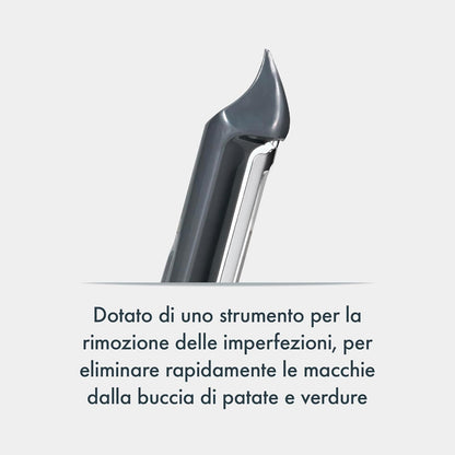 Culinare Swivel Peeler, Grey, Plastic/Stainless Steel, Manual Potato/Vegetable/Fruit Peeler, Moves Over Contours for Fast Peeling, Dishwasher Safe