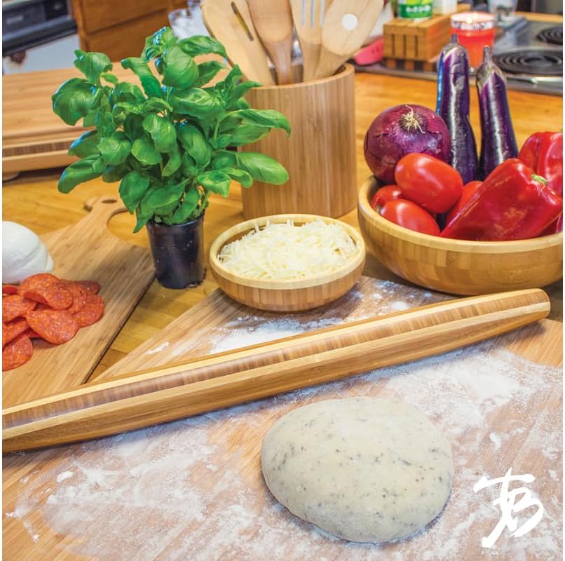 Totally Bamboo Rolling Pin, 20.5-Inch, Large-20 1/2",Large - 20 1/2"