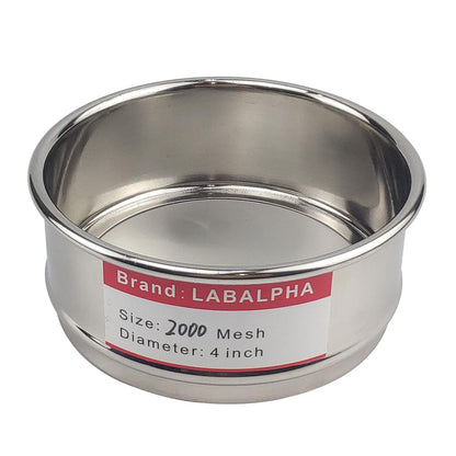 LABALPHA 70 Mesh Lab Sieves, Test Sieve #70 Mesh, 4'' Diameter, 304 Stainless Steel Wire Cloth (0.22mm)