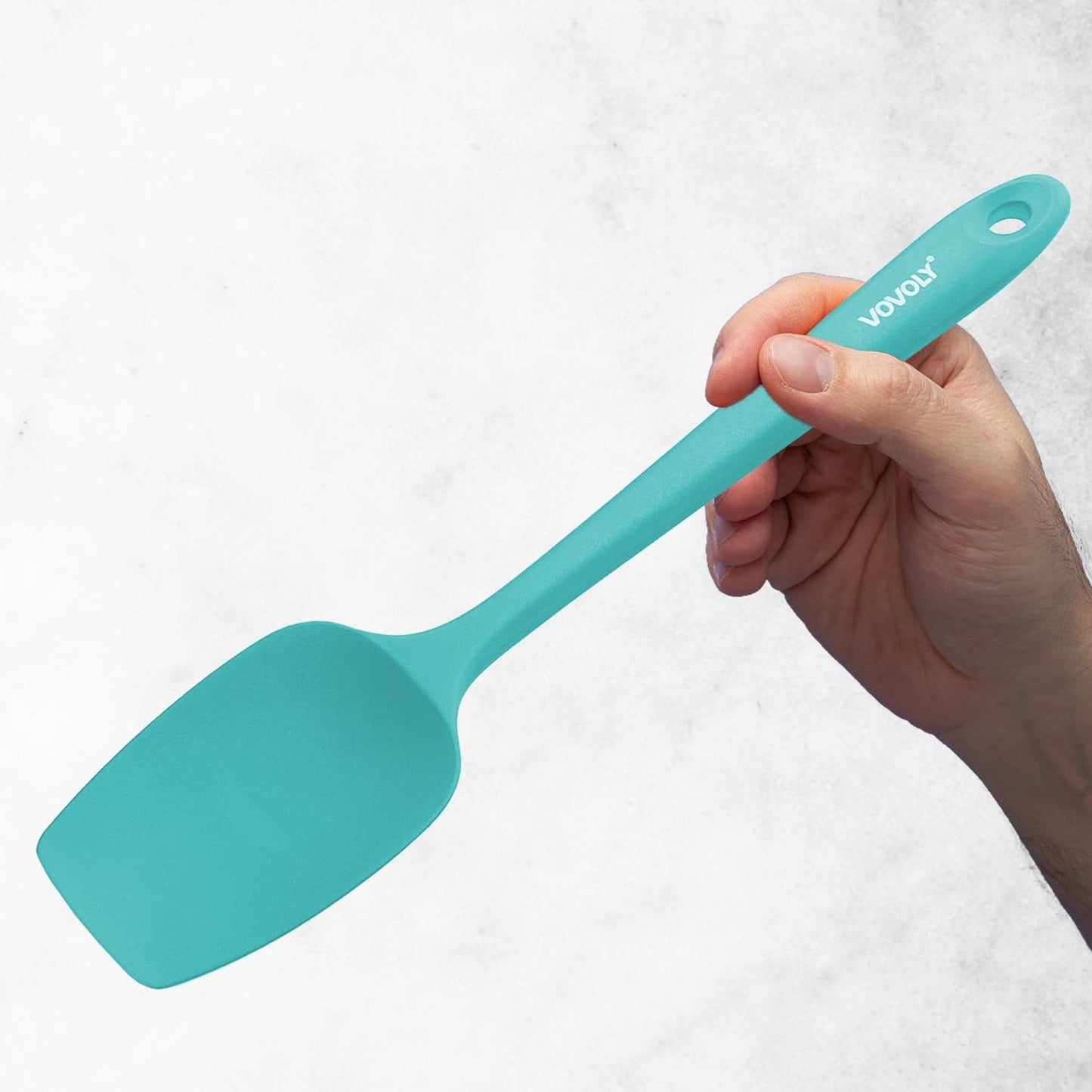 Silicone Spatula Set, High Heat Resistan Rubber Spoon Spatula, Non-Stick Spoonula with Seamless One Piece Design, Flexible Scrapers Baking Mixing Tool,3 Pack, Black