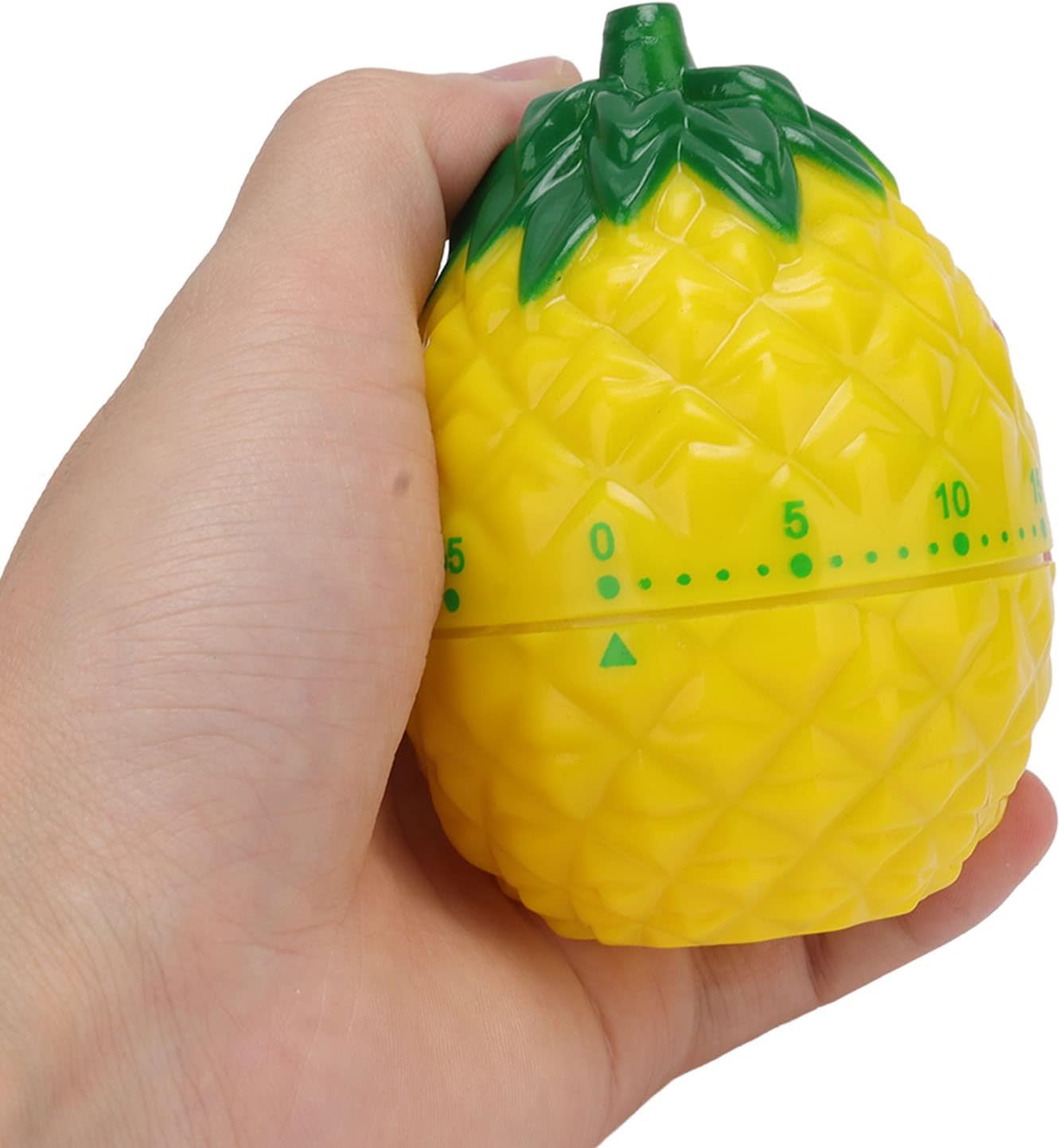 Cute Fruit Kitchen Timer, 60 Minutes Pineapple Shape Mechanical Timer Novelty 360 Degree Rotating Manual Cooking Timer