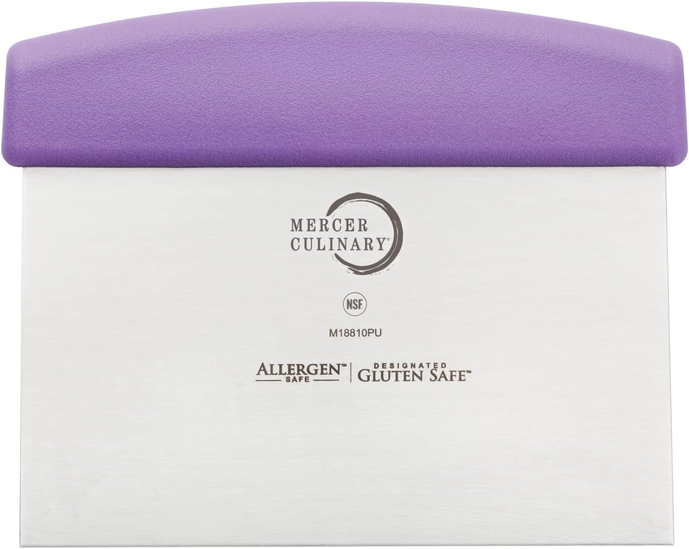 Mercer Culinary Millennia Bench Scraper, 5 7/8 Inch X 3 1/2 Inch Blade, Black Handle