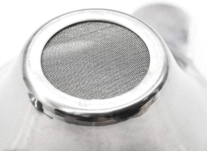 AUEAR, 2 Pack Different Size Stainless Steel Mini Strainer Fine Mesh Tea Funnel Coffee Filter with Double Handles