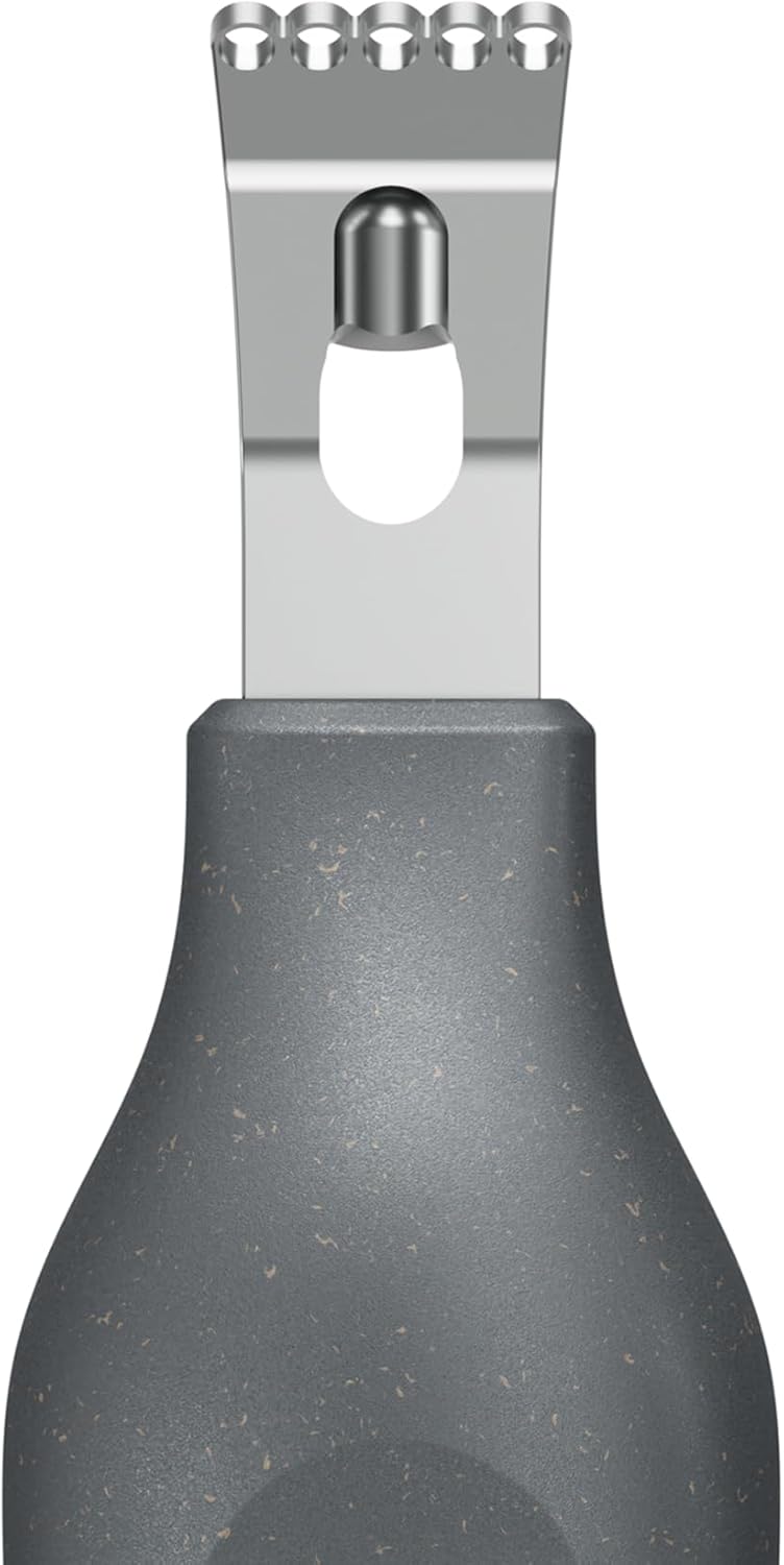 Zyliss 2 in 1 Zester, Citrus Grater/Zester with Coarse and Fine Zests, Sustainable Wheat Straw Handle/Stainless Steel, Dishwasher Safe