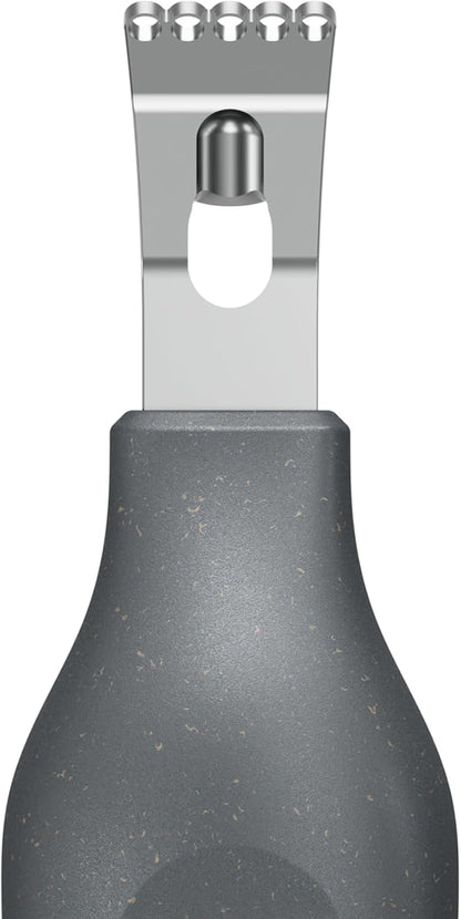 Zyliss 2 in 1 Zester, Citrus Grater/Zester with Coarse and Fine Zests, Sustainable Wheat Straw Handle/Stainless Steel, Dishwasher Safe