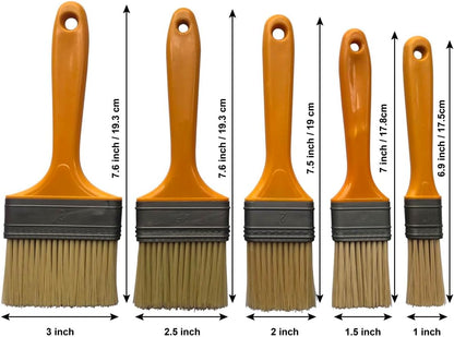 5 Pieces Pastry Brushes for Baking Basting Brush, Culinary Oil Brush for Barbecue Butter Grill BBQ Sauce Baster Marinade Kitchen Food Cooking Brushes