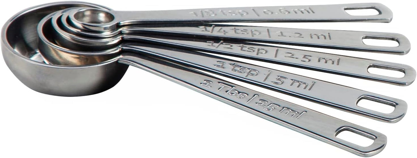 Le Creuset Stainless Steel Measuring Spoons, Set of 5