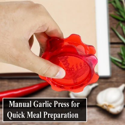 Angel’s Peel Lounge Grlic Mincer Manual Garlic for Quick Meal Preparation - Kitchen Tools for Mincing Grlic, Ginger, Herbs, Nuts (Clear Color)