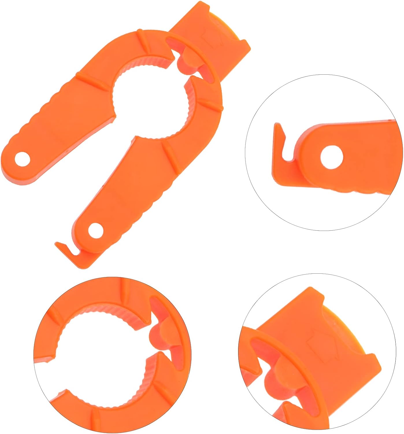 4 PACK Multifunctional Kitchen Bottle Opener Adjustable Easy Grip Bottle Jar Opener Orange Can Opener Use for Elderly Weak Hands and Arthritic
