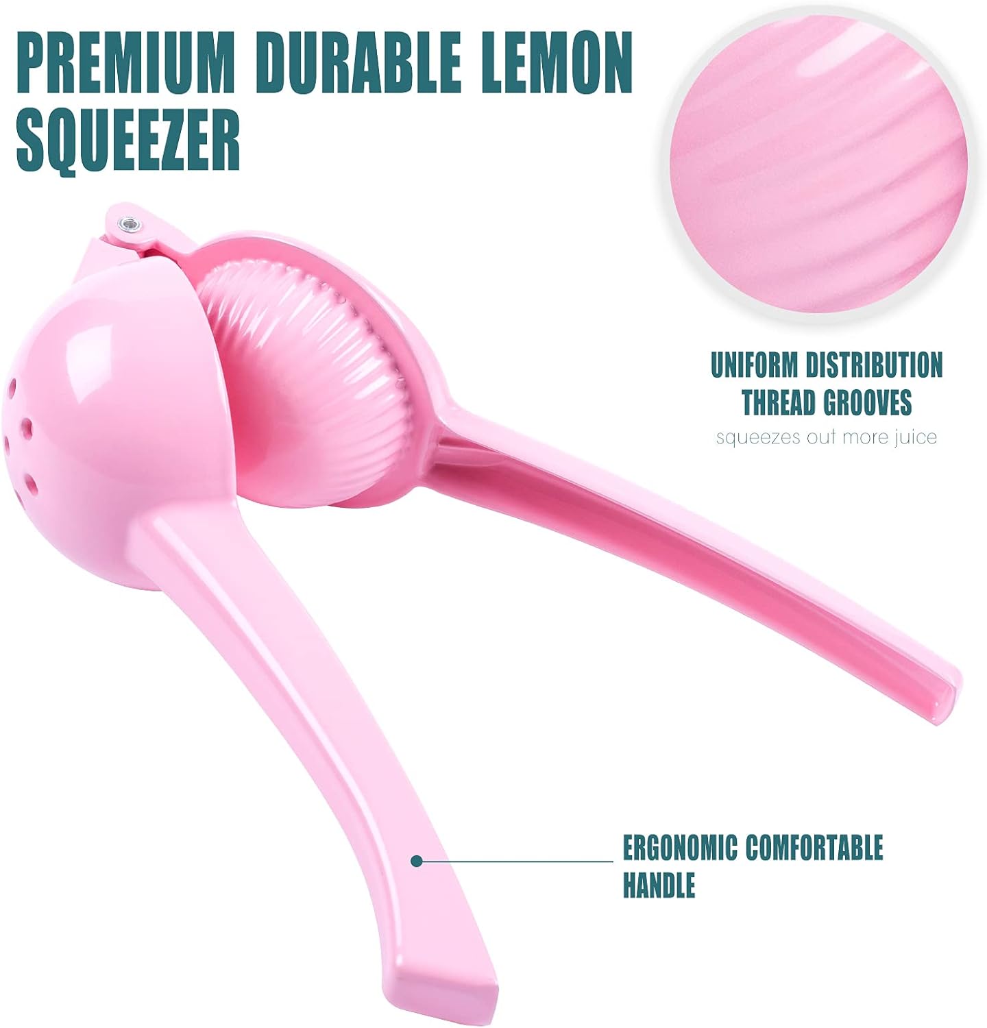Y-ME Manual Juicer Citrus Lemon Squeezer, Fruit Juicer Lime Press Metal, Professional Hand Juicer Kitchen Tool(Yellow）