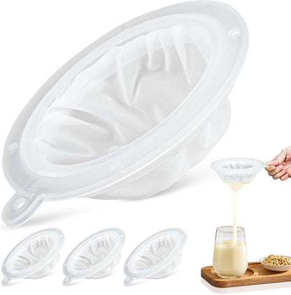 Mesh Filter - 200 Mesh Strainer 75 Micron Strainer for 5 Inch Filter Funnel Fine Filter for Cooking Oil Milk Juice Wine Cheese Whey Grease Coffee 1 Piece