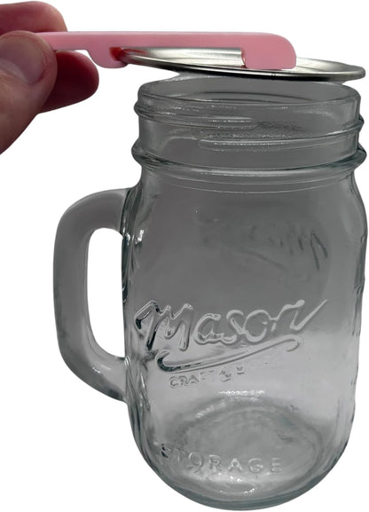 Canning and Mason Jar Opener, Easy Release Vacuum Seal for all lids magnetic (Black)