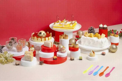 Extra Sturdy, Gmark 100pc 3" Taster Spoons Plastic Mini Spoons, Extra Sturdy, BPA Free, For Ice Cream, Dessert, White 1 Box Set GM1002F
