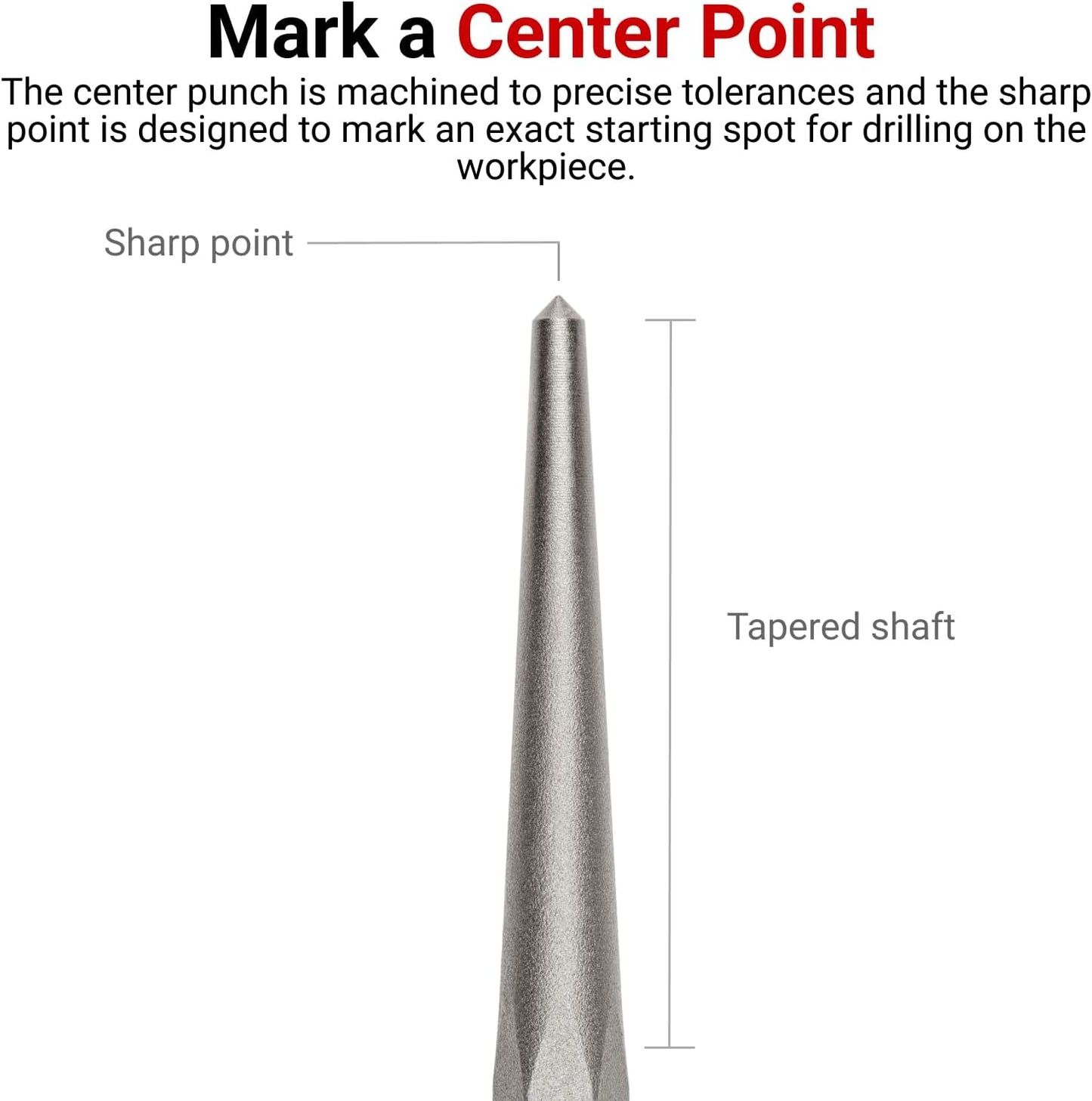 TEKTON 1/8 Inch Roll Pin Punch | 66064 | Made in USA
