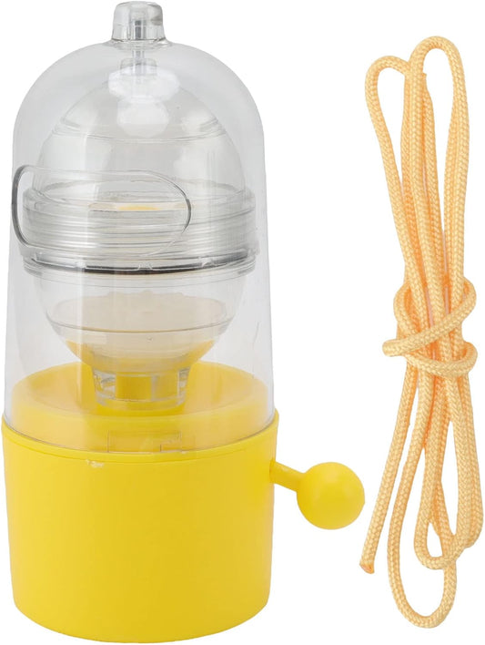Zerodis Egg Spinner, Pulling Rope Detachable Plastic Dishwasher Washable Manual Golden Egg Shakers, Egg White and Yolk Spin Mixer Egg Scrambler for Making Hard Boiled Golden Eggs