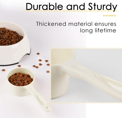 SUPERDESIGN 1 Cup Dog Food Scoop for Container Melamine Measuring Scoop for Dogs Cats Birds and Rabbits Pet Food Feeding Scoop Dishwasher Safe - Yellow