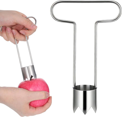 JJUNW Stainless Steel Corer Tool, Pepper Seed Corer Remover Multifunctional Fruit And Vegetable Core Remover Kitchen Gadget for Pepper Pineapple Pear Vegetable Cores
