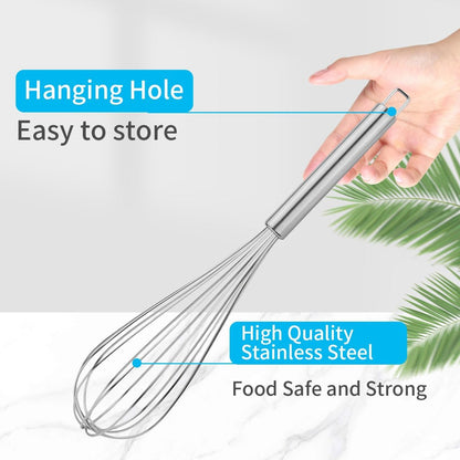 Keewah Whisk Set - 9”, 11”, 13” - Stainless Steel