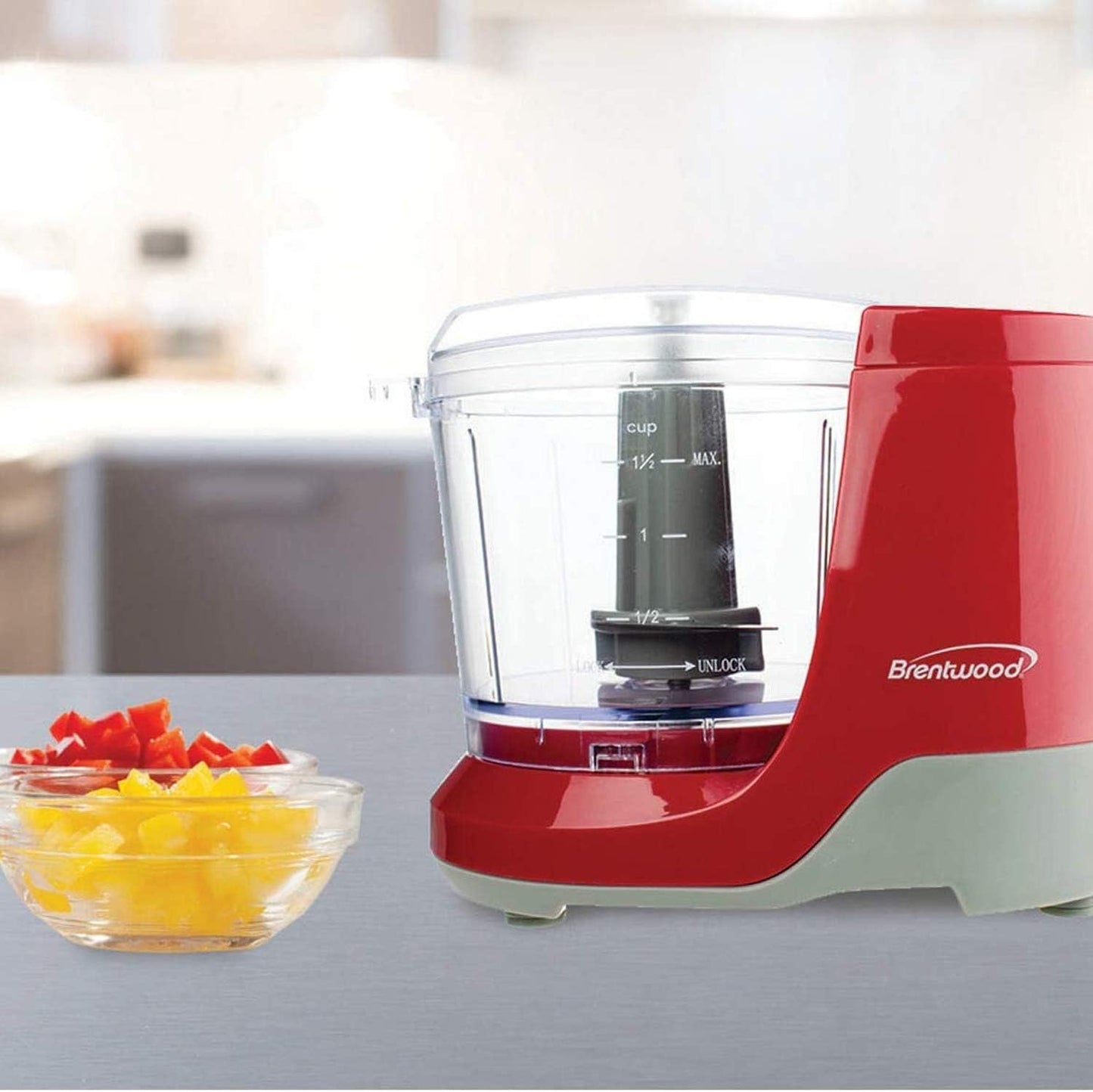 Brentwood MC-109BK 1.5 Cup Mini Food Chopper, Black