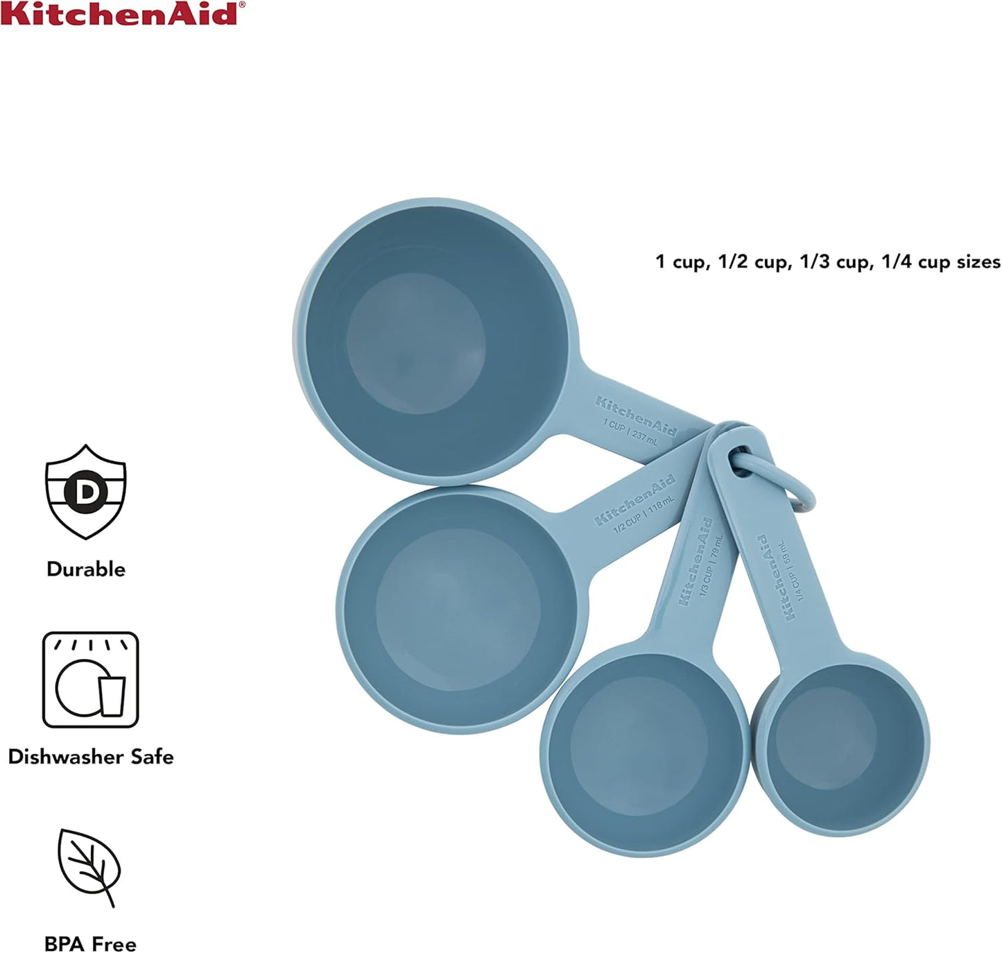KitchenAid Universal Measuring Cup Set, 4-Piece, Pistachio