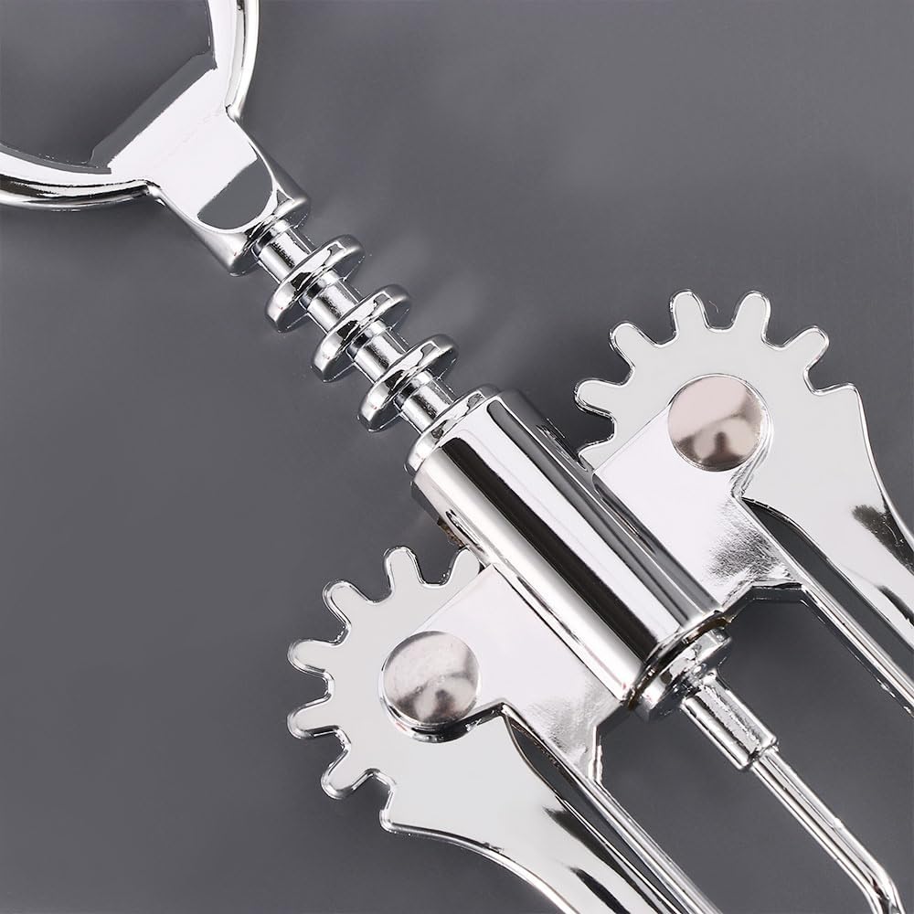 Stainless Steel Wing Corkscrew Wine Opener,Portable Waiters Corkscrew Cork and Beer Cap Bottles Opener Remover for Kitchen Restaurant Bars Use