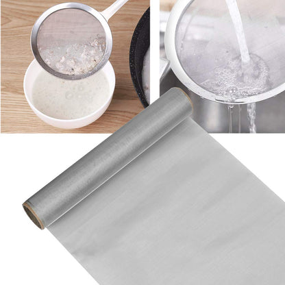 TIMESETL 304 Stainless Steel Woven Wire 80 Mesh - 12"X 40" Filter Screen Sheet Filtration Cloth