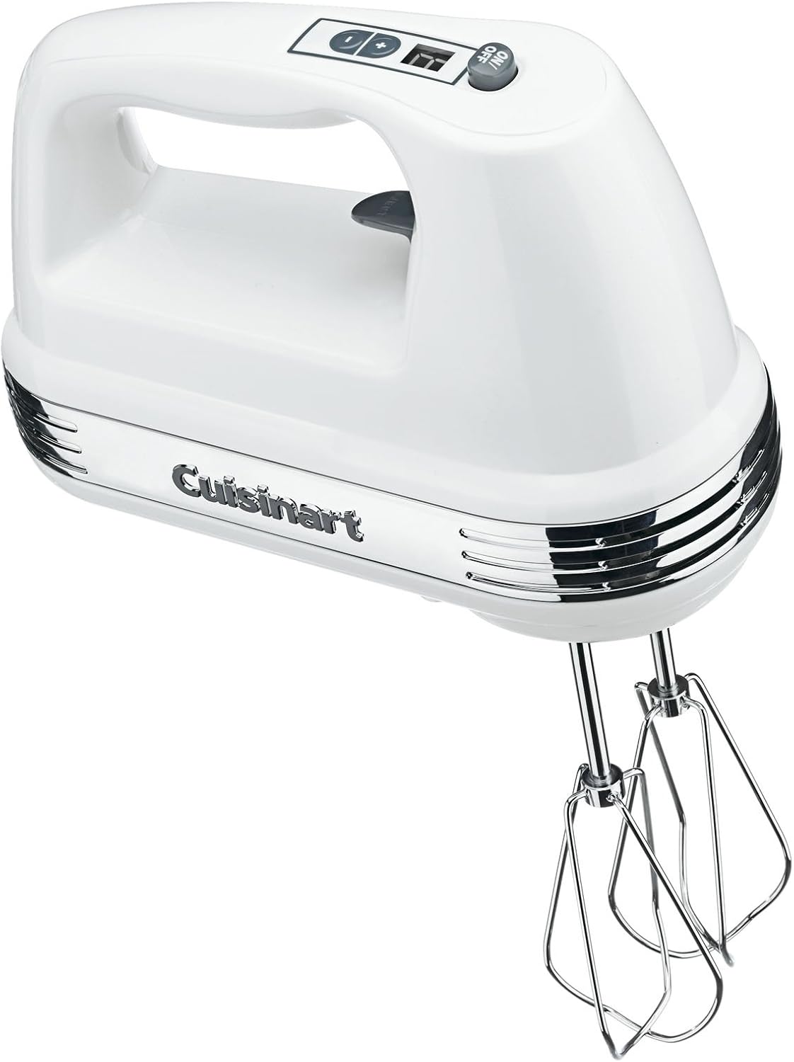 Cuisinart Power Advantage Plus 9-Speed Hand Mixer, 220W Motor, Electric Mixer with Dishwasher-Safe Beaters, Storage Case, HM-90BCS, Brushed Chrome