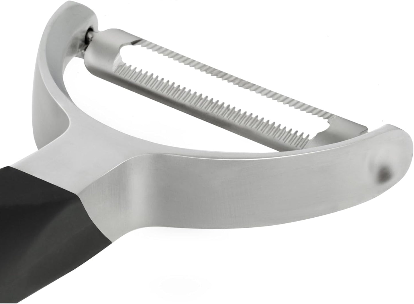 Professional Y Serrated Blade Stainless Steel Peeler - Ultra-Sharp Comfort Handle Dishwasher Safe Peeler