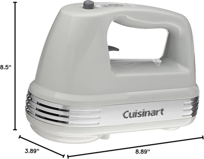 Cuisinart Power Advantage Plus 9-Speed Hand Mixer, 220W Motor, Electric Mixer with Dishwasher-Safe Beaters, Storage Case, HM-90BCS, Brushed Chrome