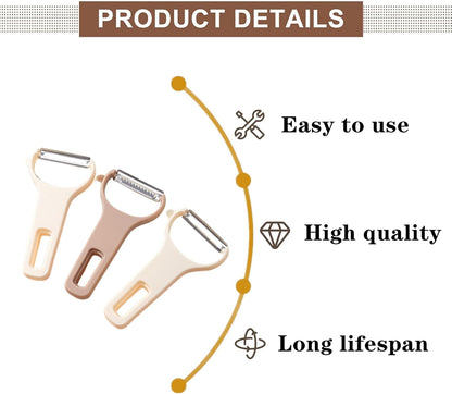 3 Pcs Julienne Peeler Creative Plastic Y Peelers for Kitchen Tool, Veggie, Potato, Tomato, Fruit