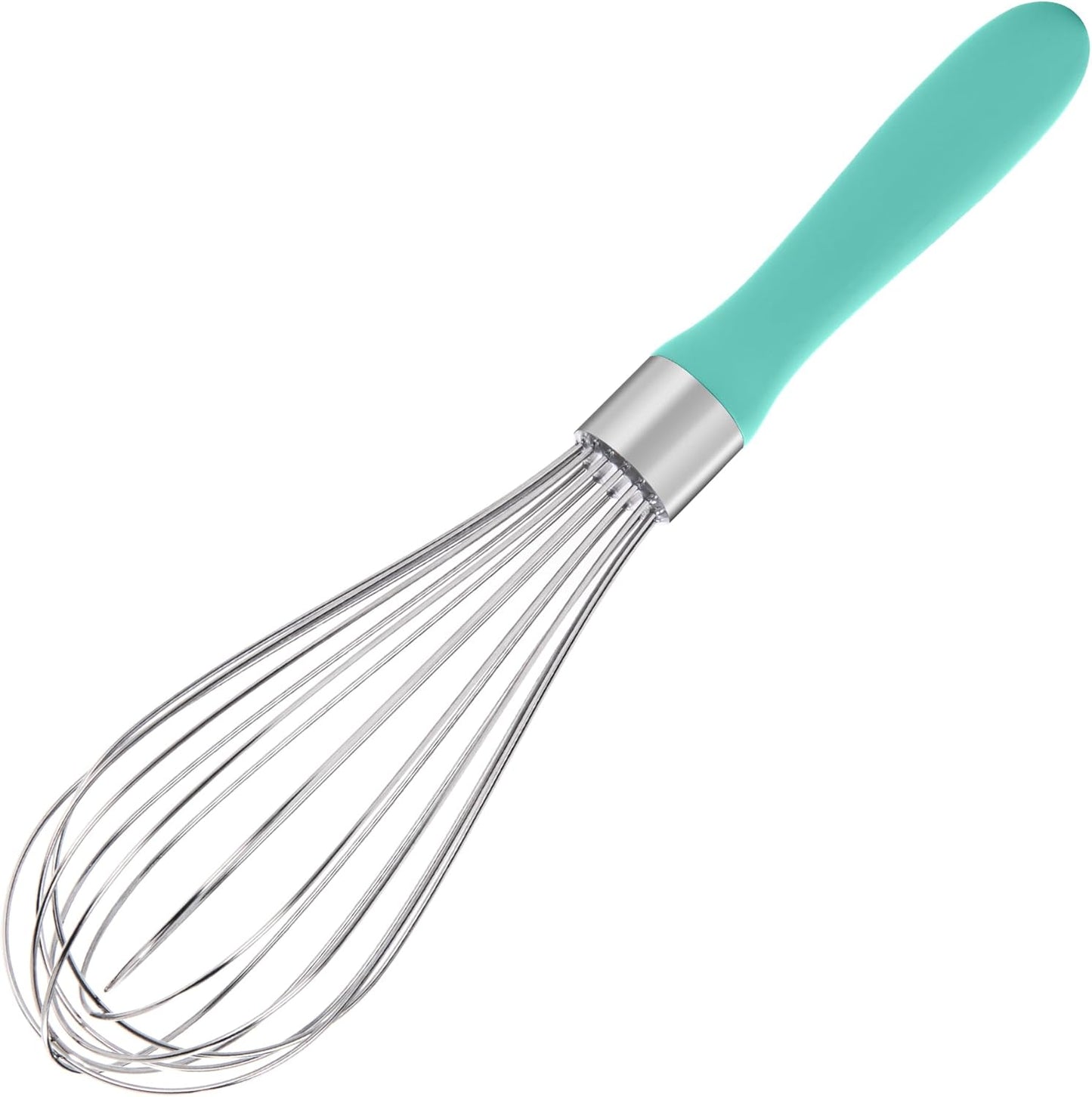 U-Taste 7" Mini Whisk for Cooking: 18/8 Stainless Steel Small Metal Kitchen Wisk, Tiny Hand Mixing Tool for Coffee, Egg, Sauce, 6-Wires Compact Head for Baking, Beating in Bowl, Mug, Jar (Set of 2)