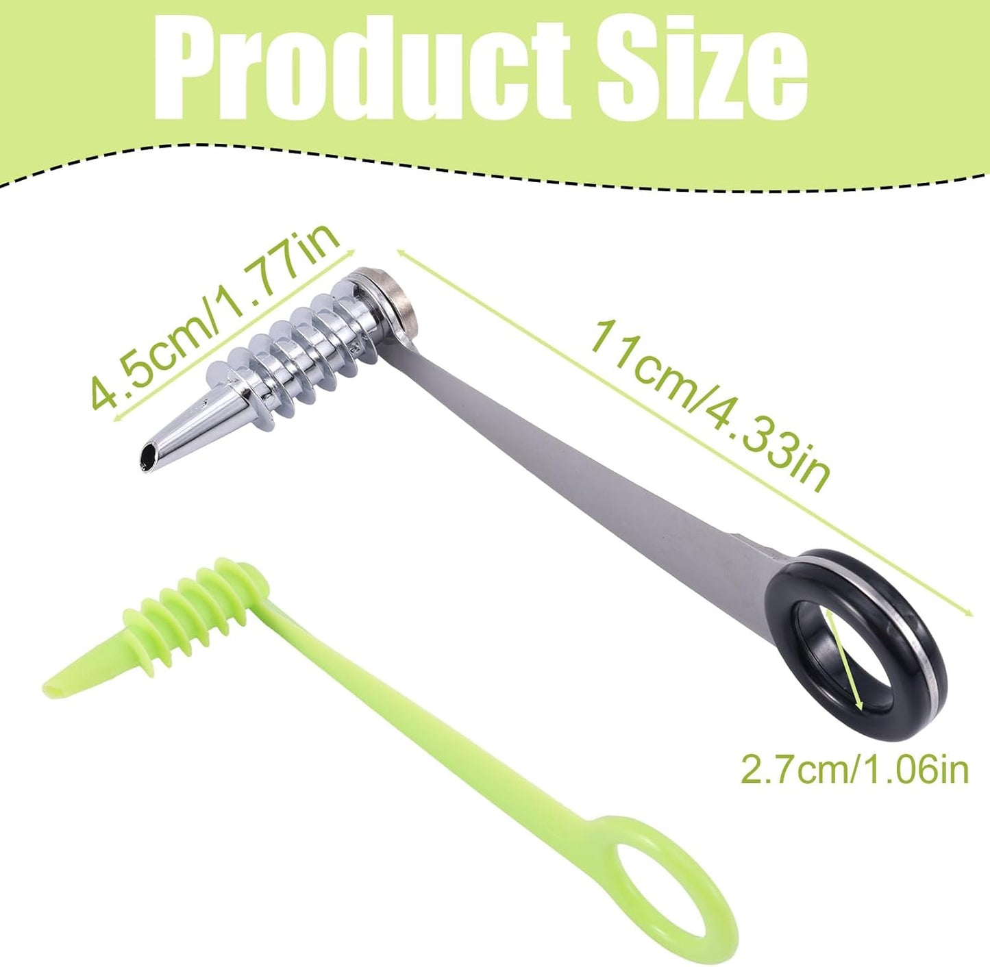 2pcs Spiral Cutter Slicer, Stainless Steel & Plastic Spiral Knife for Vegetables Portable Manual Cutter Tool for Cucumber Potato Carrot Fruit Kitchen Gadgets