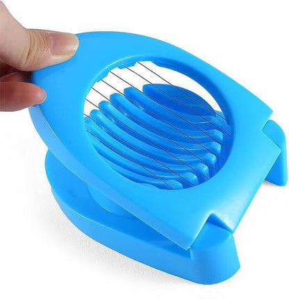 LIJX Kitchen Gadgets Egg Slicer for Hard Boiled Eggs, Multipurpose Safe Durable Stainless Steel Wire Slicer Egg Cutter (Color : Pink)